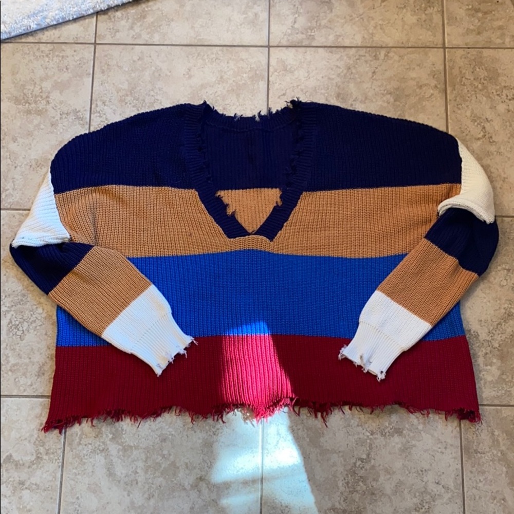 FATE - COLOR BLOCKED SWEATER - Picture 3 of 6